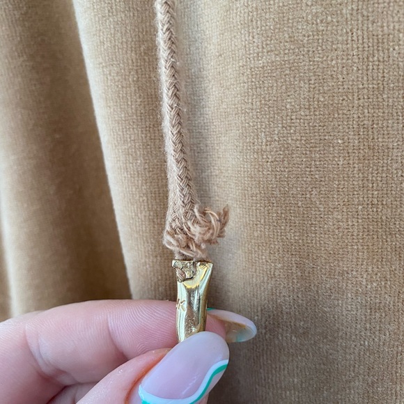 Velour Tracksuit Michael Kors 2 Piece Set in Camel Tan Color - Picture 7 of 9